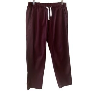 Roots Burgundy Pull On Ankle Pants Size Small